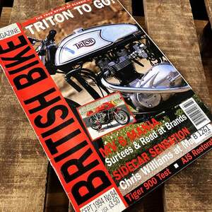 B1261　「BRITISH BIKE MAGAZINE」ブリティッシュバイクマガジン ヴィンテージ 英国車 バイク カスタム 旧車 当時物 ビンテージ 自動車