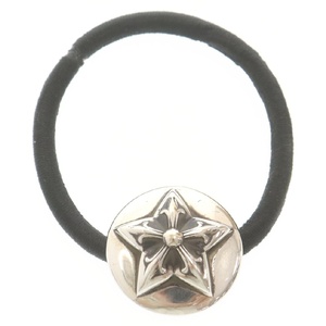 CHROME HEARTS クロムハーツ HAIRBAND #2 スターボタンヘアゴム コンチョ ブレスレット シルバー