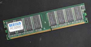 512MB 1枚 PC3200U PC3200 DDR400 CL3 184pin non-ECC Unbuffered DIMM アイ・オー・データ DR400-512M 片面実装 (管:SA5995