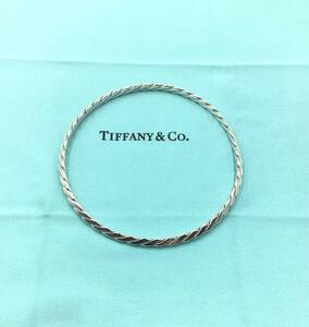 TIFFANY&Co. ティファニーツイストＳＶ９２５シルバーバングルブレスレット　