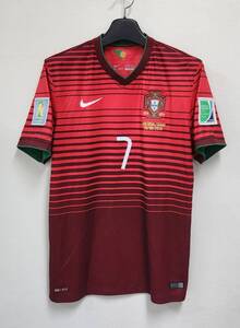 14W杯 ポルトガル FPF Portugal(H)#7 ロナウド RONALDO 半袖 2014WC ガーナ戦仕様 NIKE正規 L-2