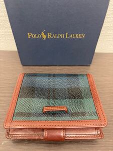 POLO ポロ RALPH LAUREN ラルフローレン 二つ折り財布 財布 カードケース コンパクトウォレット