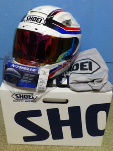 【中古品(美品)】SHOEI ショウエイ X-TWELVE X-12 LANCE TC-2 Lサイズ ミラーシールド CW-1 フルフェイス ヘルメット 