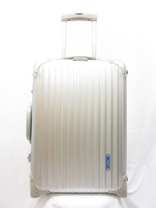 【リモワ RIMOWA】 青ロゴ シルバーインテグラル 35L アルミ トランク 2輪 キャリーケース TSAロック 9255220070437 シルバー □5SC0336□