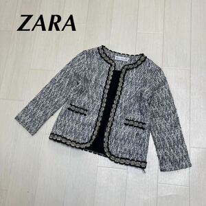 ZARA ザラ キッズ 女の子 入学式 卒業式 入園式 フォーマル アンサンブル ジャケット ツイード 122cm