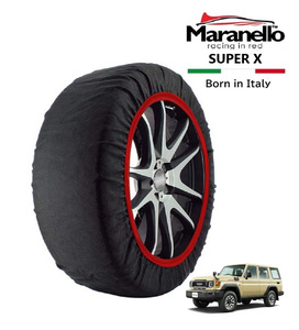 Maranello正規品 スノーソックス トヨタ ランドクルーザー 70 GDJ76W 4WD 265/70R16 16インチ SUPER X 布製 タイヤ チェーン イタリア製