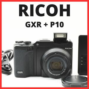 E29/5720-13 / リコー RICOH GXR ボディ + P10 28-300mm F3.5-5.6 VC　レンズセット　【自動開閉キャップ RICOH LC-2 付き】