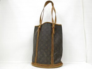 ◆LOUIS VUITTON ルイ・ヴィトン◆モノグラム バケット◆トアル地 カーフ レザー 本革◆トート バッグ◆茶系 ゴールド金具◆肩掛け◆A9293