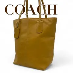 COACH 　コーチ　トートバッグ　T2　オールレザー　イエロー　ハンドバッグ