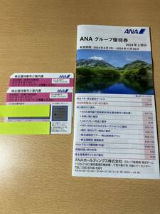 最新 ANA 全日空 株主優待券 2枚+冊子 送料無料(2025/5/31迄)