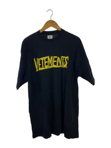 VETEMENTS◆Tシャツ/XS/コットン/BLK/UAH21TR618