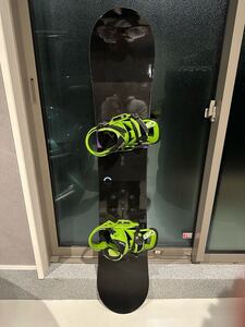 Burton バートン custom カスタム 154cm Vロッカー スノーボード スノボー ボード 板 ビンディングセット