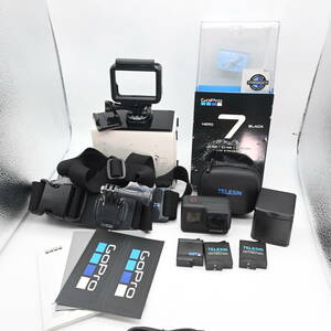 〇0322 【動作確認済み】GoPro HERO7 BLACK CHDHX-701-FW 純正チェストハーネス 純正バッテリー ウェアラブル アクションカメラ ゴープロ