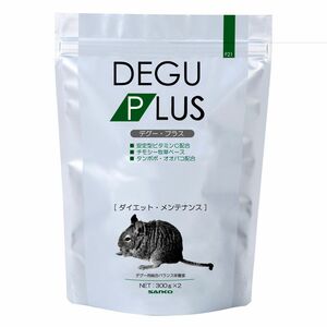 （まとめ買い）三晃商会 デグー・プラス ダイエット・メンテナンス 600g(300g×2) 小動物用フード 〔×3〕