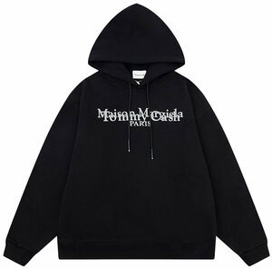 美品 Maison Margiela MM6（メゾンマルジェラ）パーカー 長袖 メンズ Lサイズ ブラック