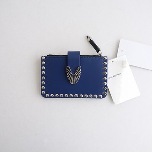 【定価2.2万】トーガ TOGA *leather wallet studs small*財布レザーネイビー(ac87-2412-114)【81A52】