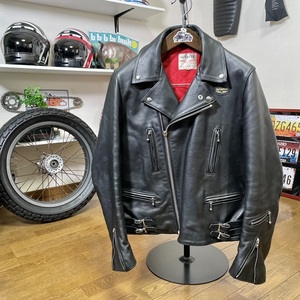 ☆Lewis Leathers ルイスレザー ライトニング レザージャケット 赤羽ROOL期 プレミアムカウハイド ブラック/42 タイトフィット