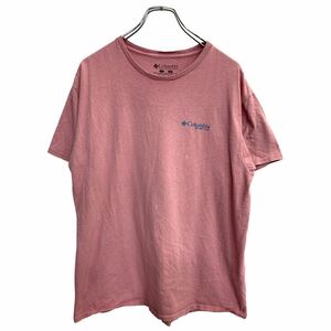 Columbia 半袖 プリント Tシャツ Lサイズ コロンビア レディース ピンク コットン 古着卸 アメリカ仕入 t2407-3132