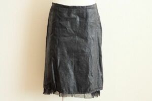 即決☆ 120%リノ スカート 黒 size 42 ☆クリックポストOK☆775775