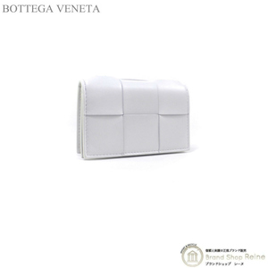 ボッテガ ヴェネタ （BOTTEGA VENETA） マキシイントレチャート カセット ビジネスカードケース 651396 ホワイト（新品）