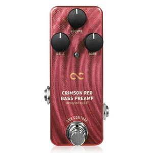 最落無し! One Control　CRIMSON RED BASS PREAMP　/ a47626　アップライトベースのサウンドを作るベースプリアンプ　1円