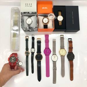 □ジャンク品□時計13本まとめ売り③ELLE MARC BY MARC JACOBS CASIO Folli Follie swatch SKAGEN DW 複数落札同梱OK B240620-303