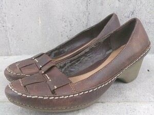 ◇ Clarks クラークス パンプス サイズ3 1/2 ブラウン レディース