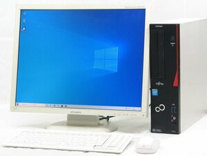 富士通 ESPRIMO D583/K FMVD12011 ■ 20インチ 液晶セット ■ Celeron-G1840/DVDROM/省スペース/Windows10 デスクトップ