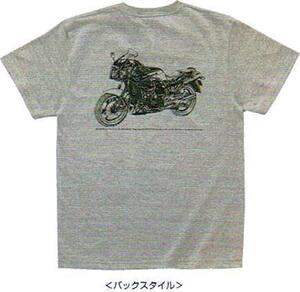 スピード出荷 KAWASAKI カワサキ 純正 バイカーズコレクションTシャツ GPZ900R グレー レトロデザインのTシャツ バイクTシャツ 0708 管理P