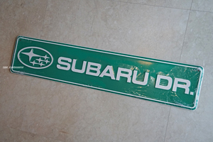 USスバル SUBARU DR スバル ドライブ ストリート サイン ボード パネル 標識 USDM北米JDM インプレッサ WRX STi フォレスター アウトバック