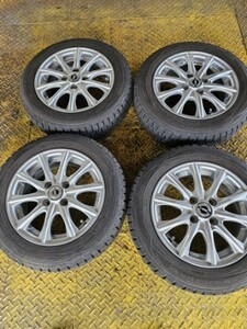 Weds 14-5.5J 4H PCD100 ダンロップWM01　165/656R14　　４本セット