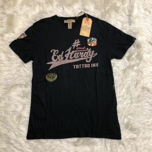 未使用エド.ハーディー☆メンズ半袖Tシャツ　カラー黒　サイズM 、L、XL