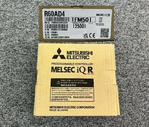 ④ 新品 三菱電機 シーケンサー MELSEC iQ-R アナログ－デジタル変換ユニット R60AD4 2024年製 【3】[E07]