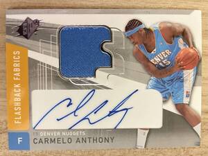 Carmelo Anthony 2004-05 Upper Deck SPX Flashback Fabrics Jersey Auto