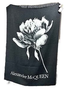 【未使用】【新古品】Alexander McQueen アレキサンダー・マックイーン 小物 大判　ひざ掛け　定価13万　ブランケット