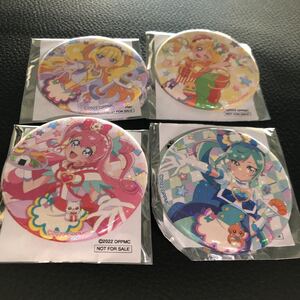 デリシャスパーティプリキュア 東京ドームシティ コラボ 夢みる遊園地 映画 プリキュア ミニゲーム B賞 缶ミラー 全4種セット