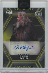 【MARK BOONE Jr. as RANZAR MALK】2022 TOPPS Chrome Black Star Wars B Design Autographs Gold Refractors[45/50] /ランザー・マルク役