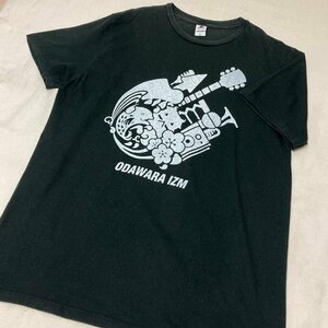 TRUSS　ODAWARA IZM　2017　カカッテコイ、オダワラ　プリント　Tシャツ　ブラック/黒　XL