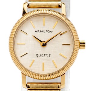 【美品】HAMILTON 8424 レディース腕時計 ハミルトン ゴールド アンティーク