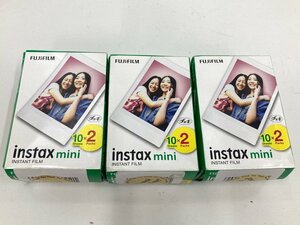 FUJIFILM 富士フィルム instax mini 3点 おまとめ 有効期限2025-06 未開封品 【CKAD6032】