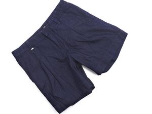 HUGO BOSS ヒューゴ・ボス ショート パンツ size25/濃紺 ■◆ ☆ efa7 レディース