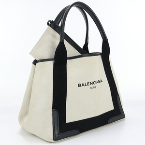 中古BALENCIAGA ネイビーカバスS 339933 ランク：AB us-2