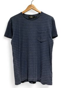 RRL ダブルアールエル インディゴ 半袖 Tシャツ ボーダー ralph lauren ラルフローレン