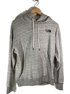 THE NORTH FACE◆FLOWER LOGO HOODIE_フラワーロゴフーディ/M/ポリエステル/GRY