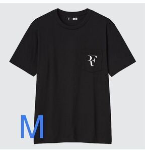 【ネコポス発送】RFグラフィックTシャツ UNIQLOユニクロ ロジャーフェデラー Federer Mサイズ 黒 ブラック