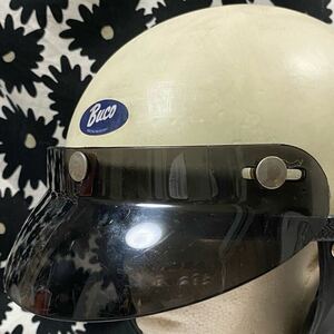 ビンテージ ヘルメット クリアバブルバイザー スモーククリア 60’s 70’s BELL BUCO Mchal FURY アーサーフルマーなどに