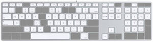 【即決】 Apple Keyboard US キートップ 1個 バラ売り Mac A1243 AC05タイプ パンタグラフ・金具等も込みのセット