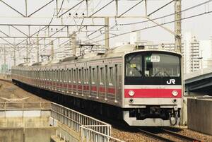 フィルム　鉄道写真　東日本旅客鉄道(JR東日本)　京葉線　205系　量産車　Lサイズ