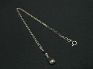 1円 ■美品■ TIFFANY＆Co ティファニー エルサペレッティ ティアドロップ SV925 ネックレス ペンダント アクセサリー シルバー系 FC9988