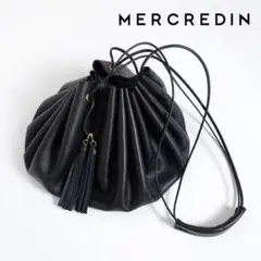 594y*美品 mercredin メルクルディン レザー 巾着 バッグ